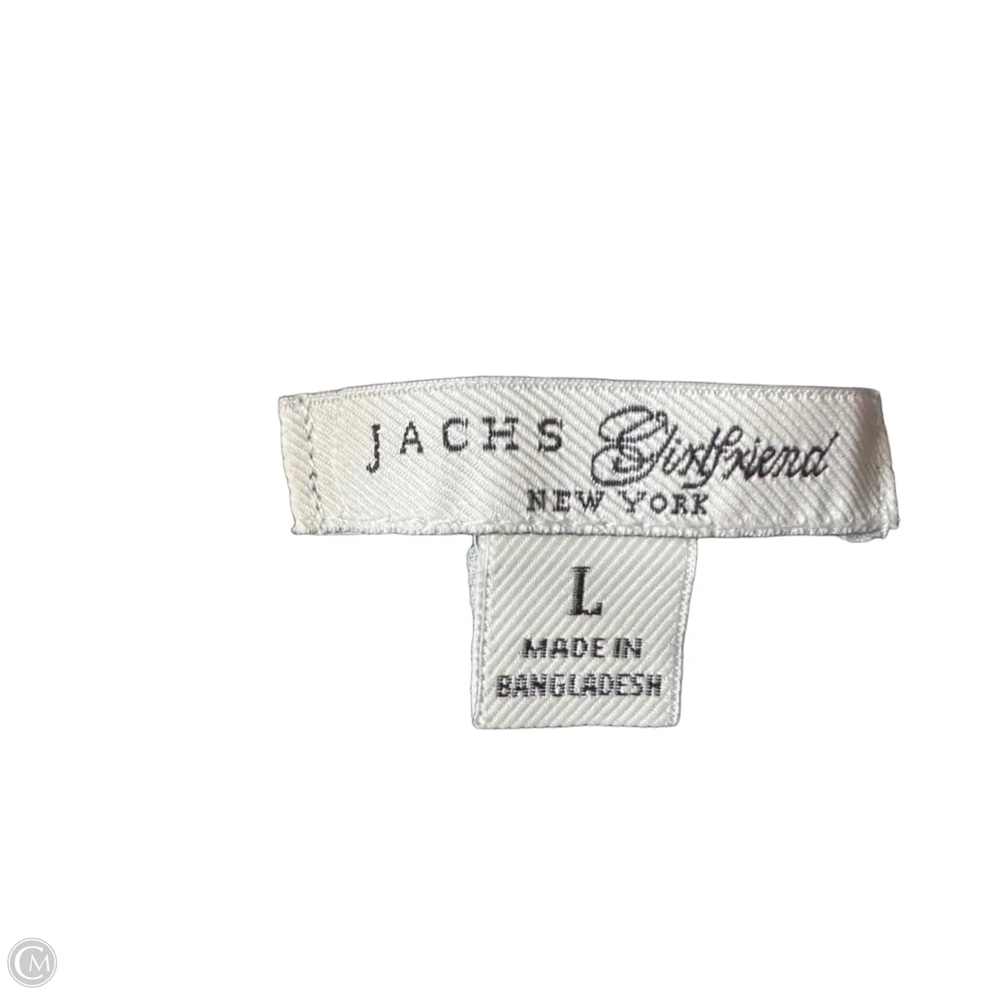 Top 3/4 Sleeve By Jachs Girlfirend In Blue & White, Size: L