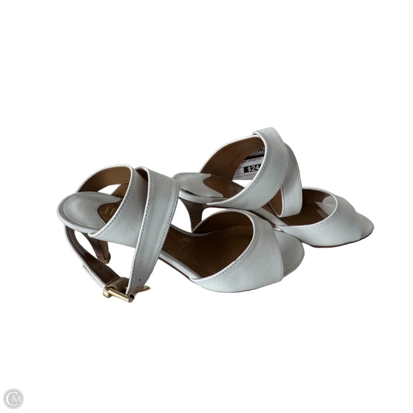 Sandals Heels Stiletto By Cmc In White, Size: 6