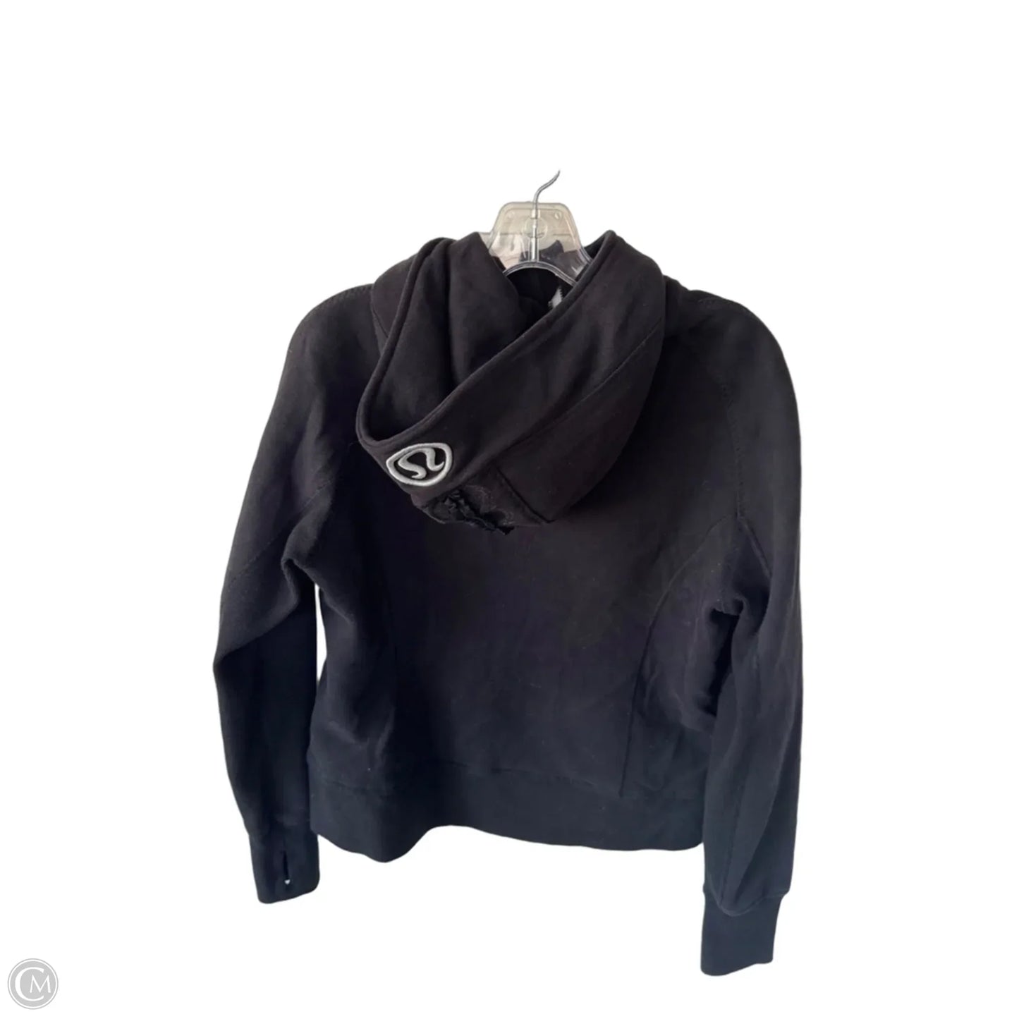 Athletic Sweatshirt Hoodie By Lululemon In Black, Size: L
