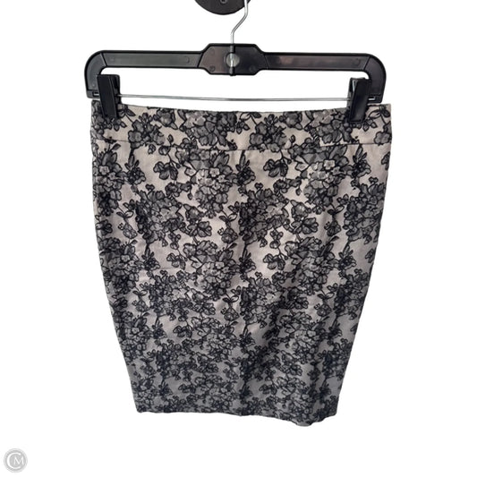 Skirt Mini & Short By Ann Taylor In Black & Grey, Size: 2