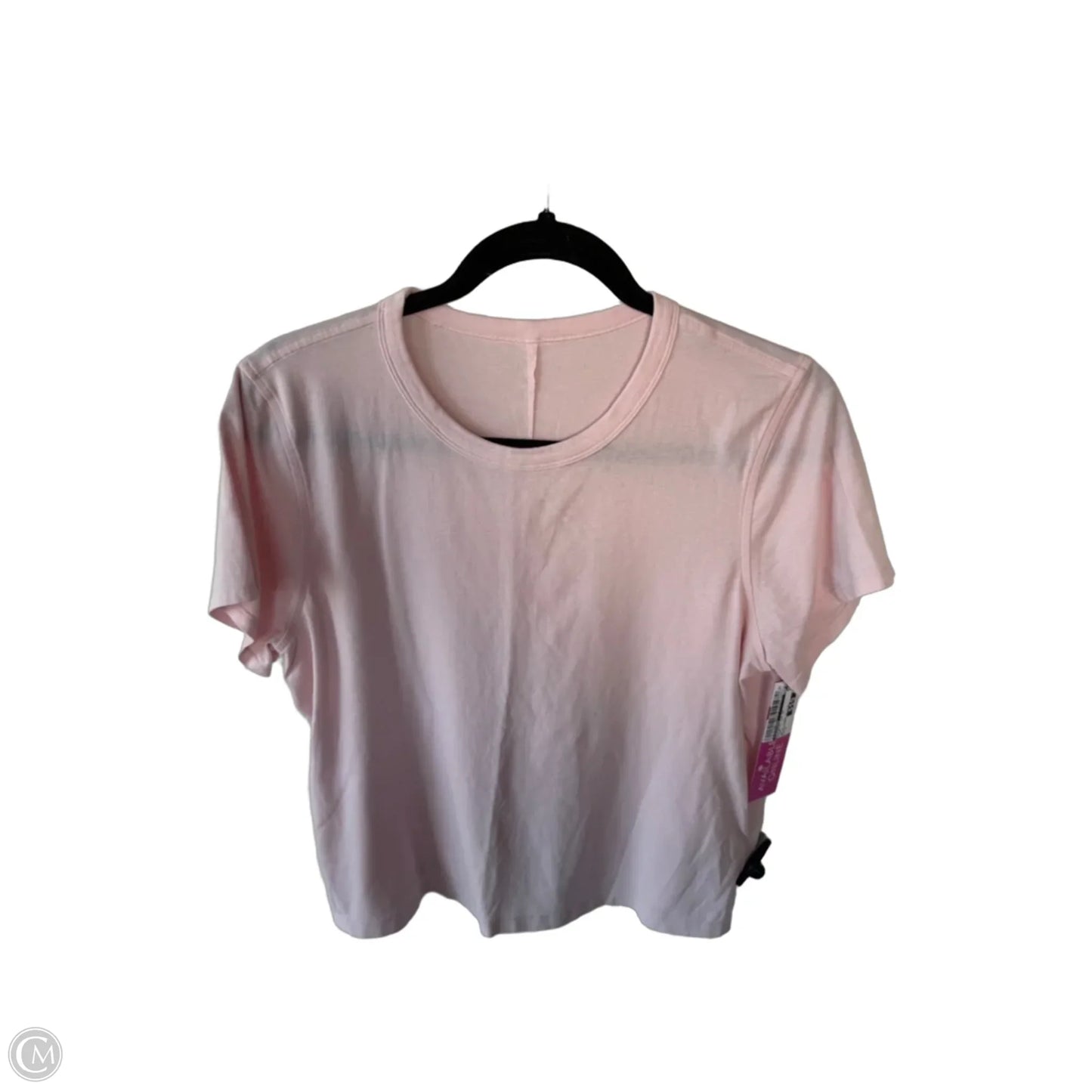 Athletic Top Short Sleeve By Lululemon In Pink, Size: S