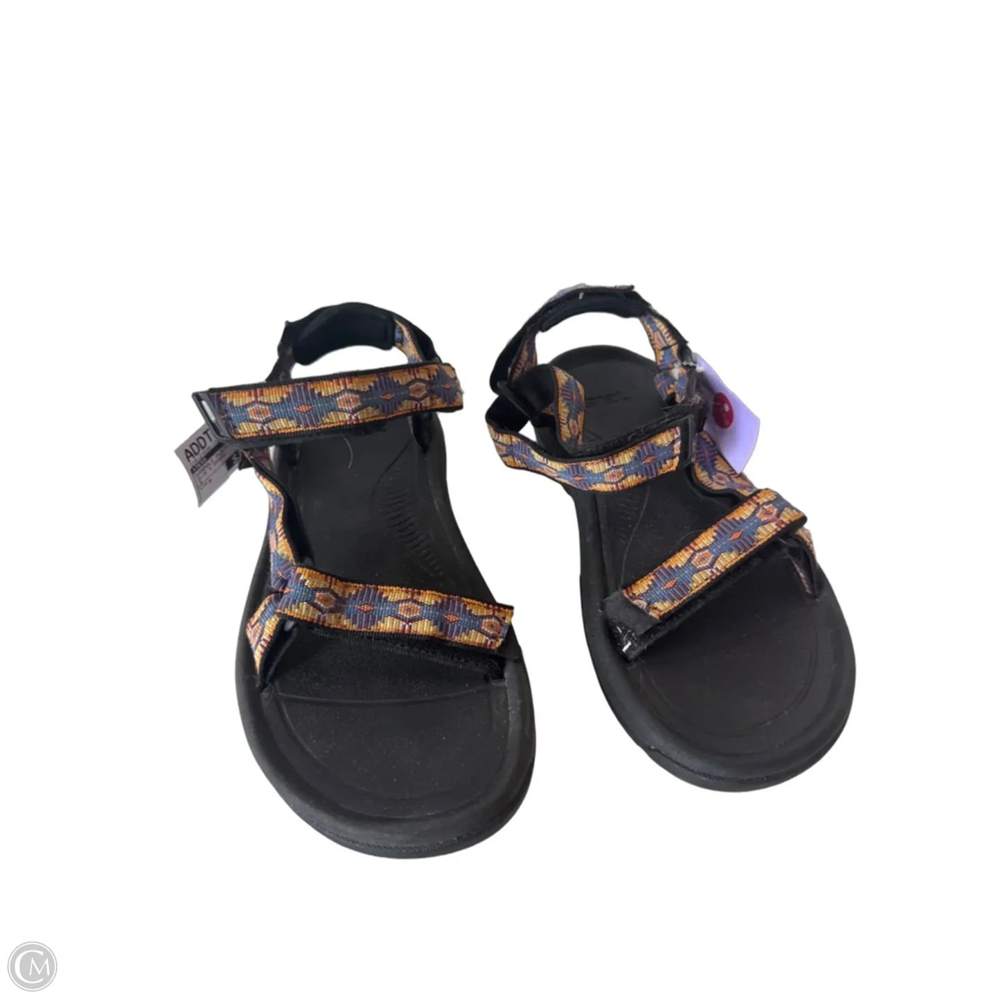 Sandals Flats By Teva In Blue & Orange, Size: 9