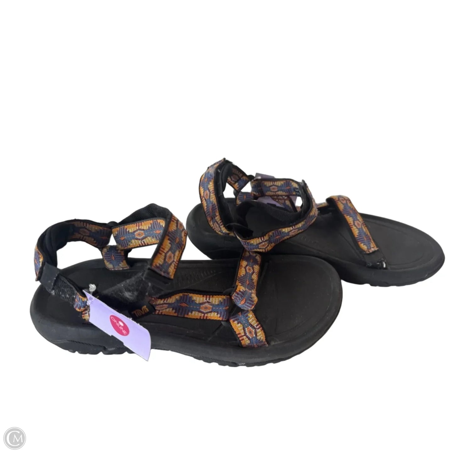 Sandals Flats By Teva In Blue & Orange, Size: 9