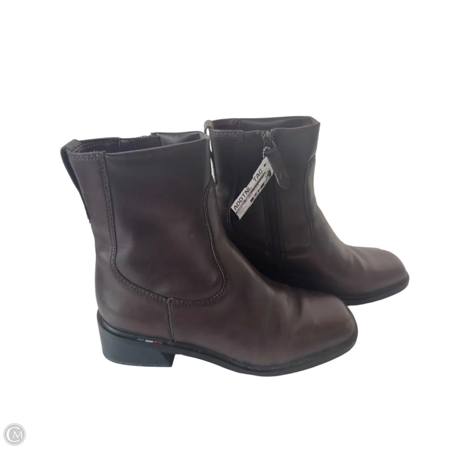 Boots Mid-calf Flats By Franco Sarto In Brown, Size: 8