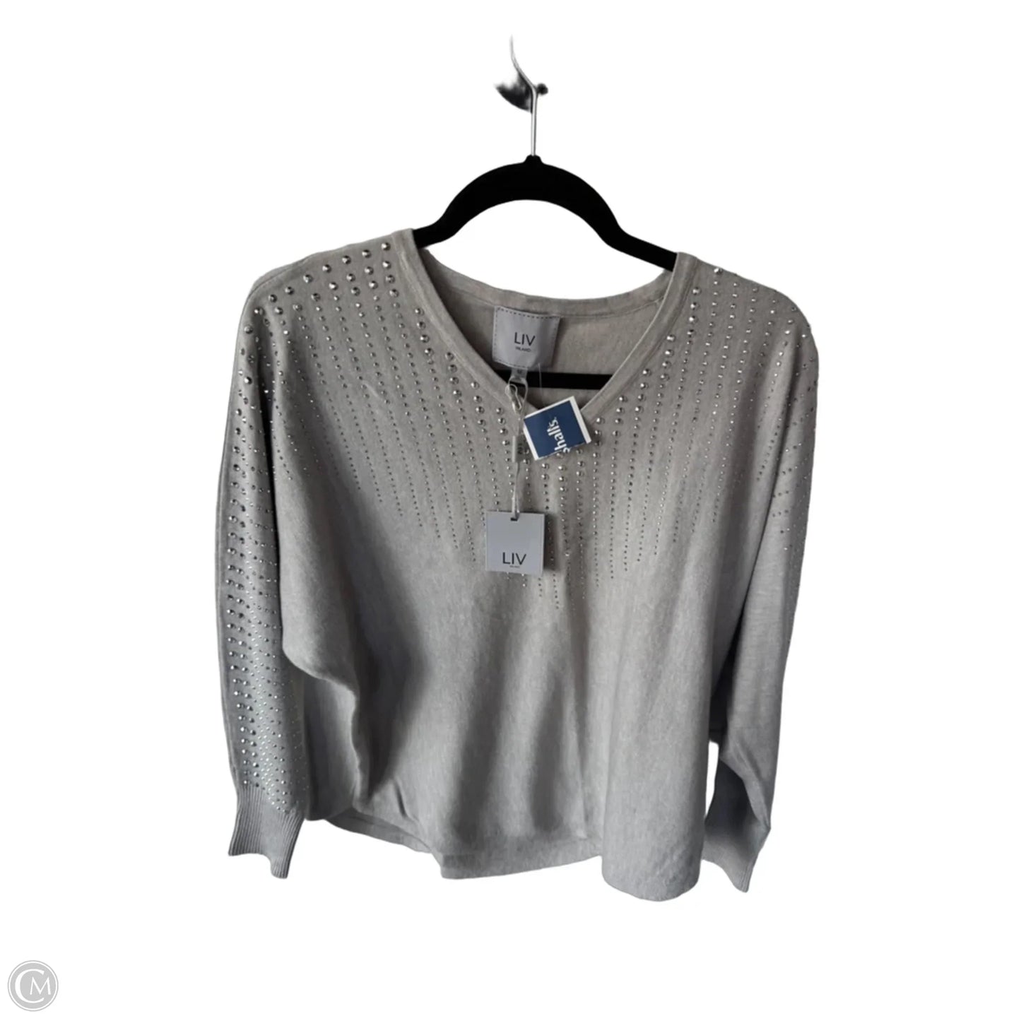 Sweater By Clothes Mentor In Grey, Size: M