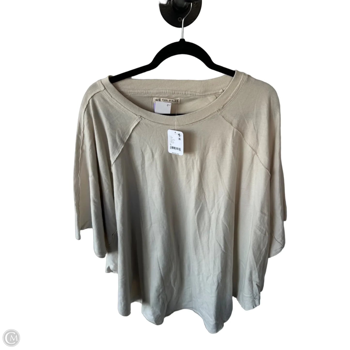 Top Short Sleeve By We The Free In Beige, Size: Xl