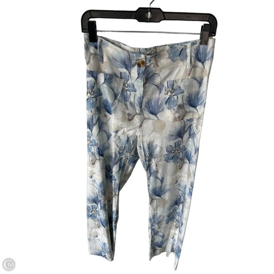 Pants Wide Leg By Charlie B In Blue & White, Size: 2