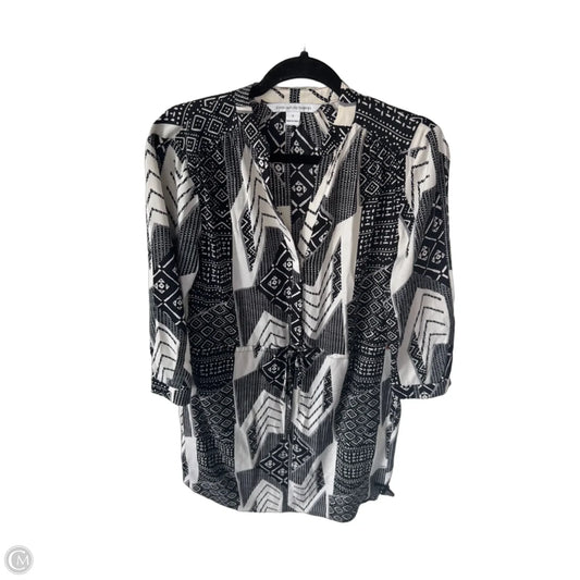 Dress Designer By Diane Von Furstenberg In Black & Cream, Size: S