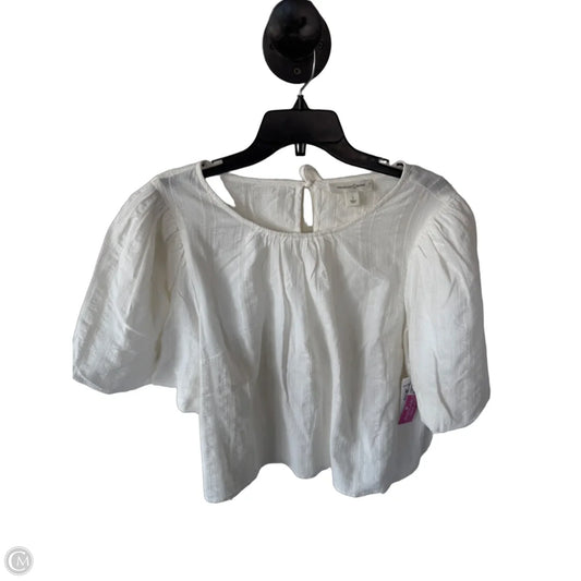 Top Short Sleeve By Treasure And Bond In White, Size: L