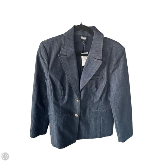 Blazer By Inc In Blue Denim, Size: L