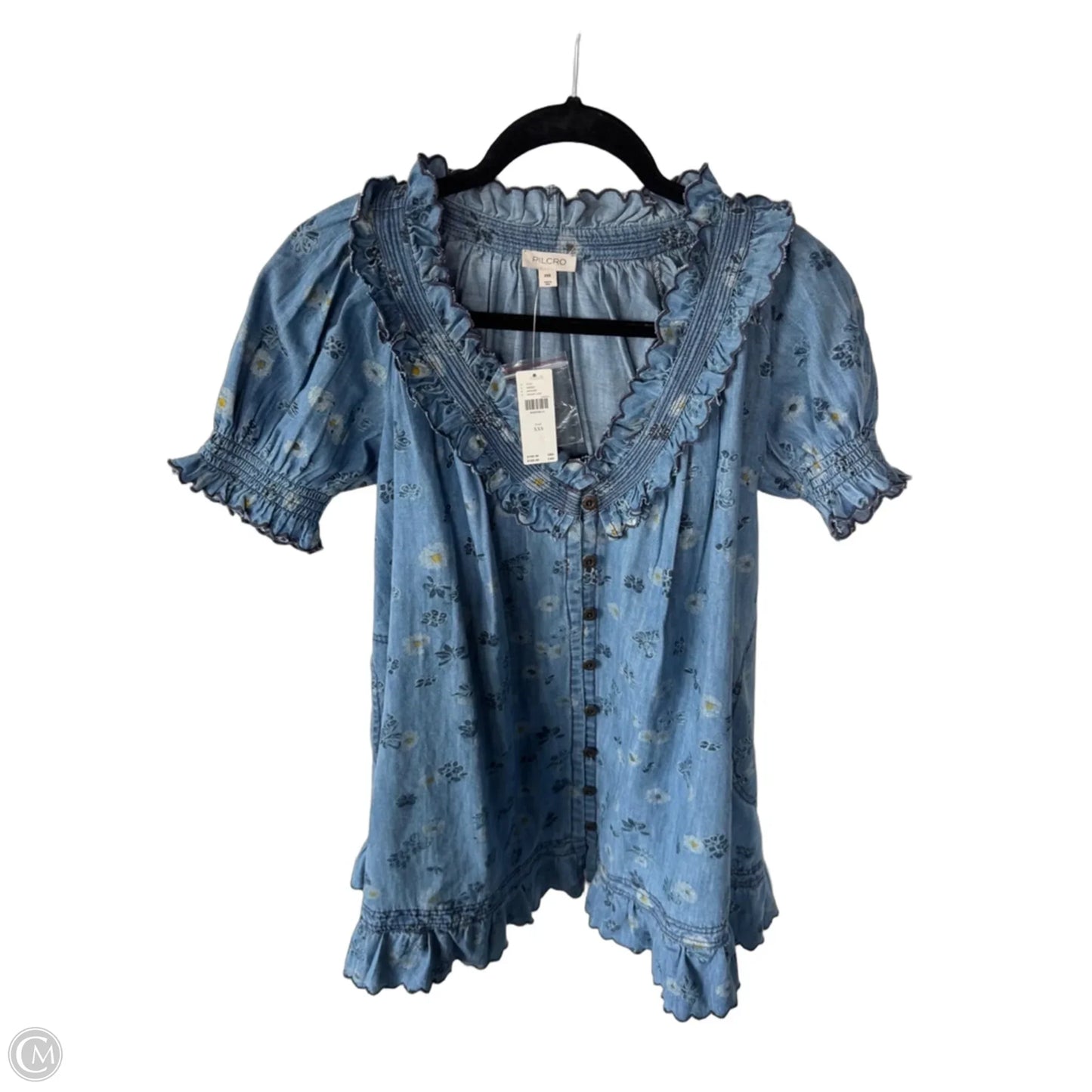 Dress Casual Short By Pilcro In Blue Denim, Size: Xxs