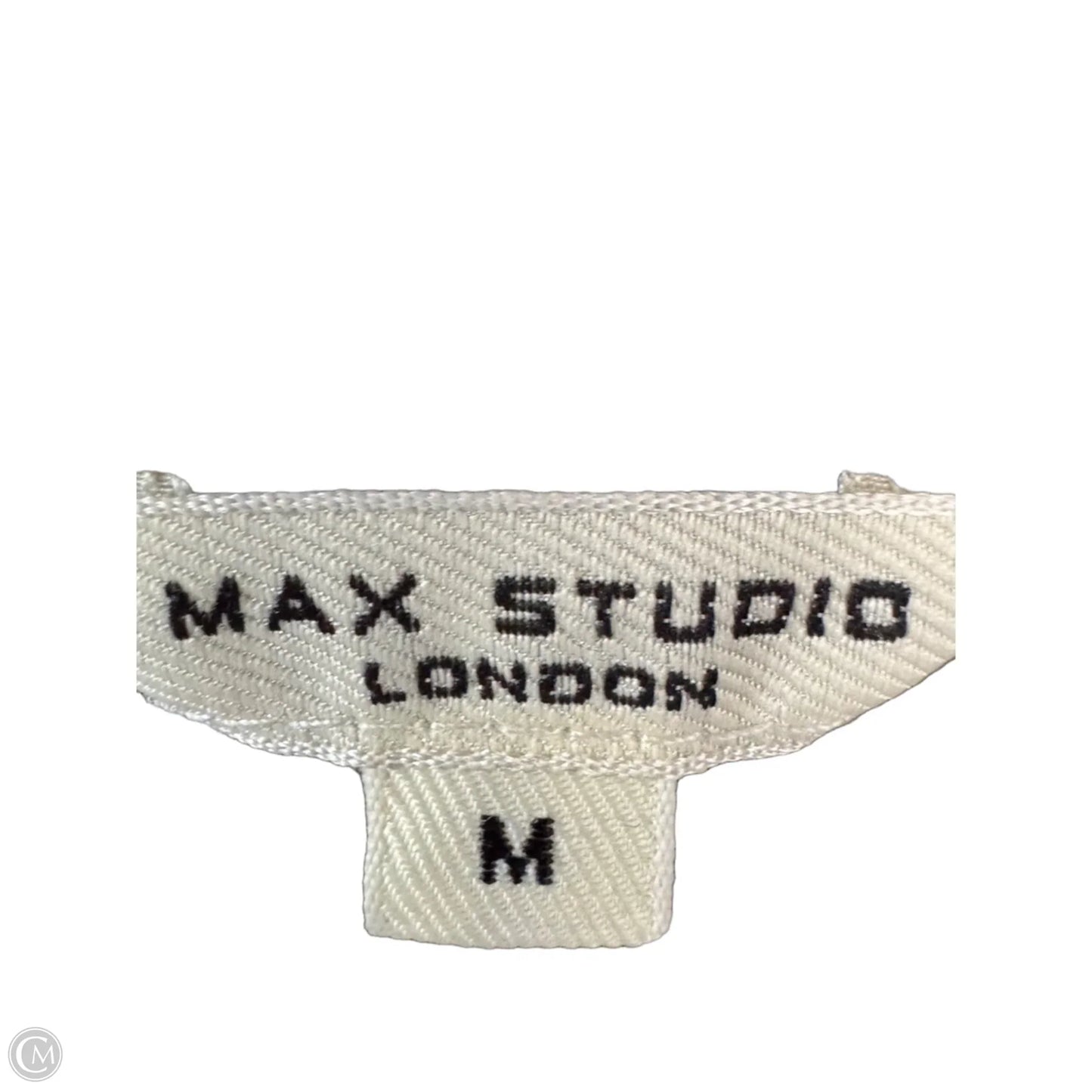 Dress Casual Midi By Max Studio In Black & Cream, Size: M