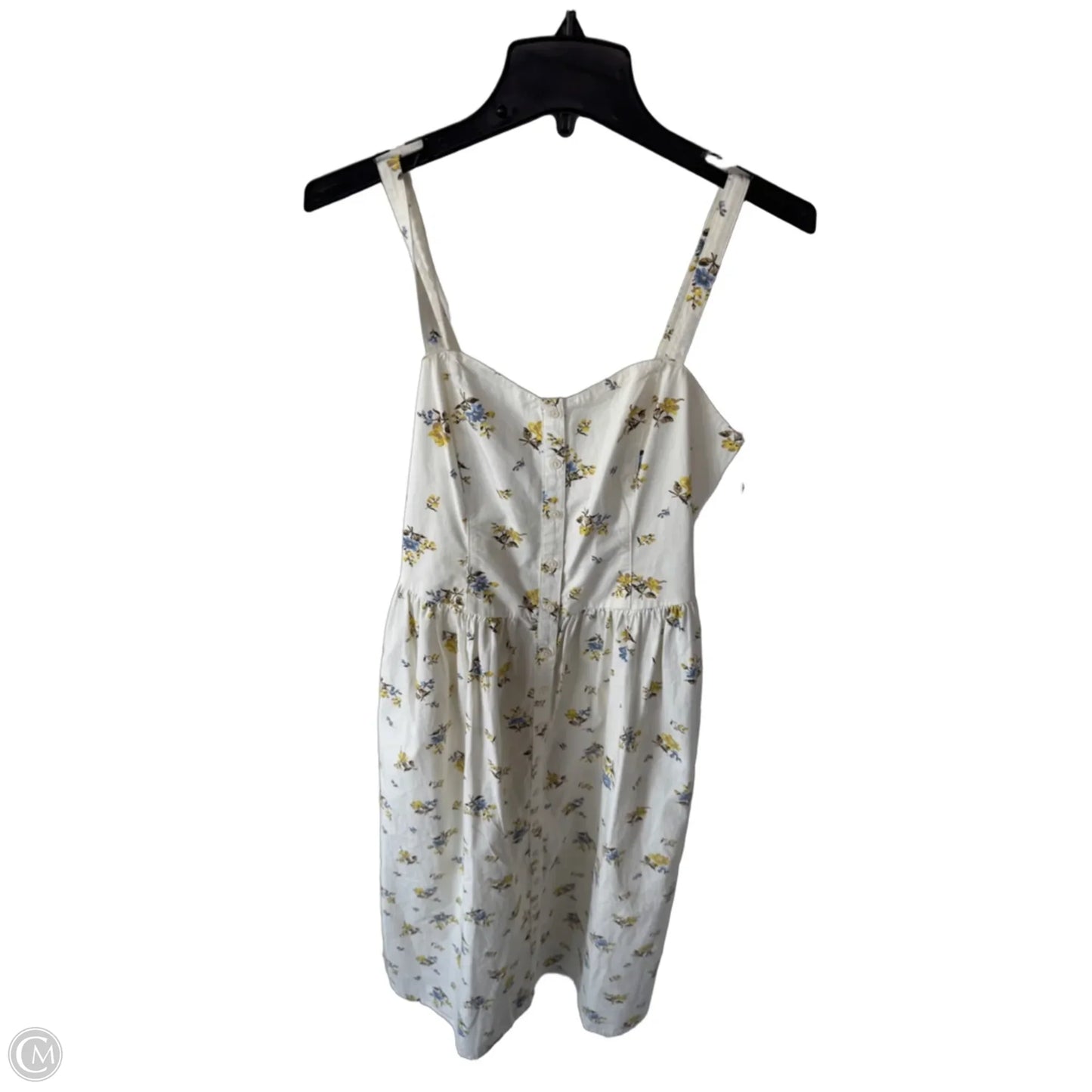Dress Casual Midi By Levis In Cream & Yellow, Size: M