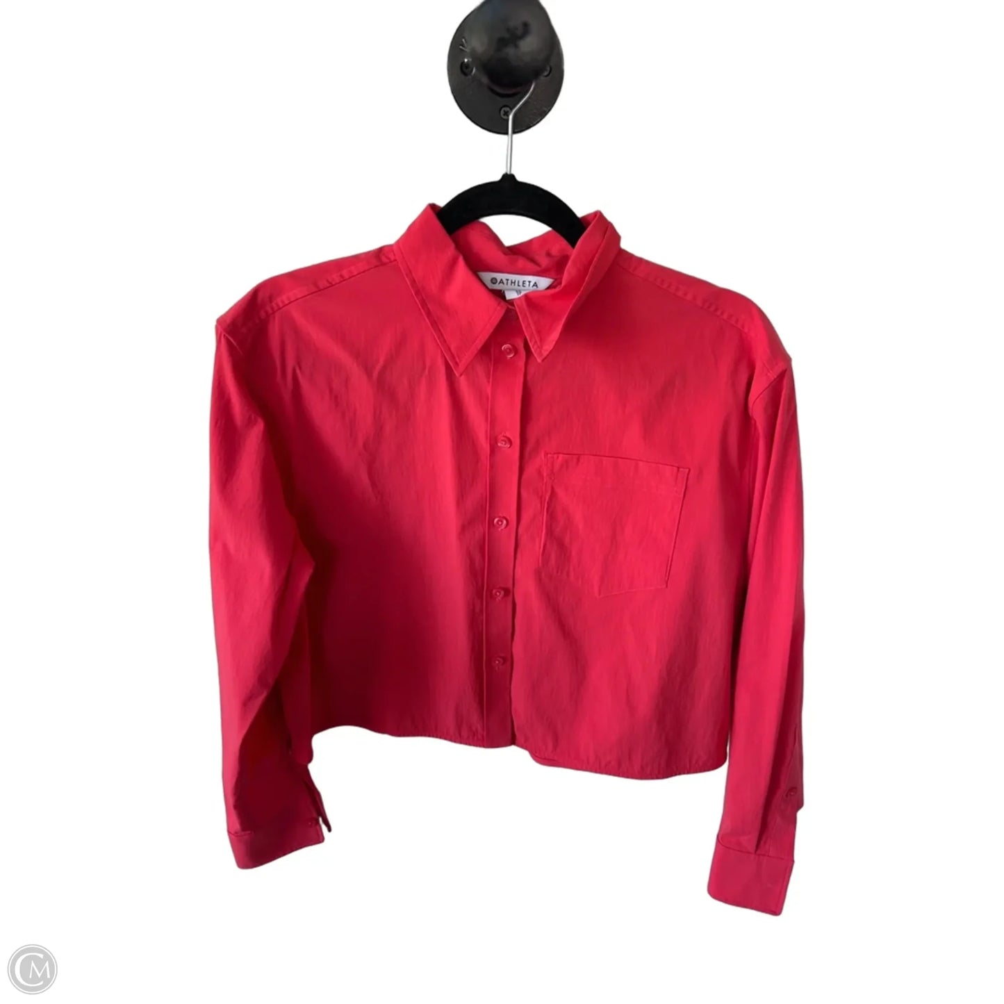 Top Long Sleeve By Athleta In Orange, Size: Xs
