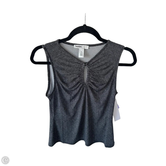 Top Sleeveless By White House Black Market In Black & Grey, Size: Xs