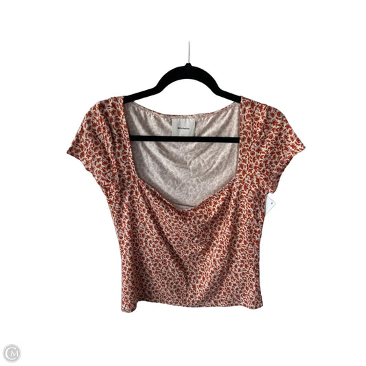 Top Short Sleeve By Reformation In Orange, Size: M