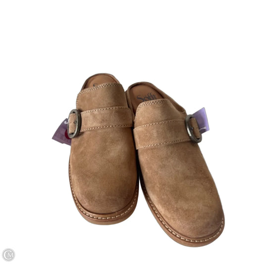 Shoes Heels Block By Soffe In Tan, Size: 6