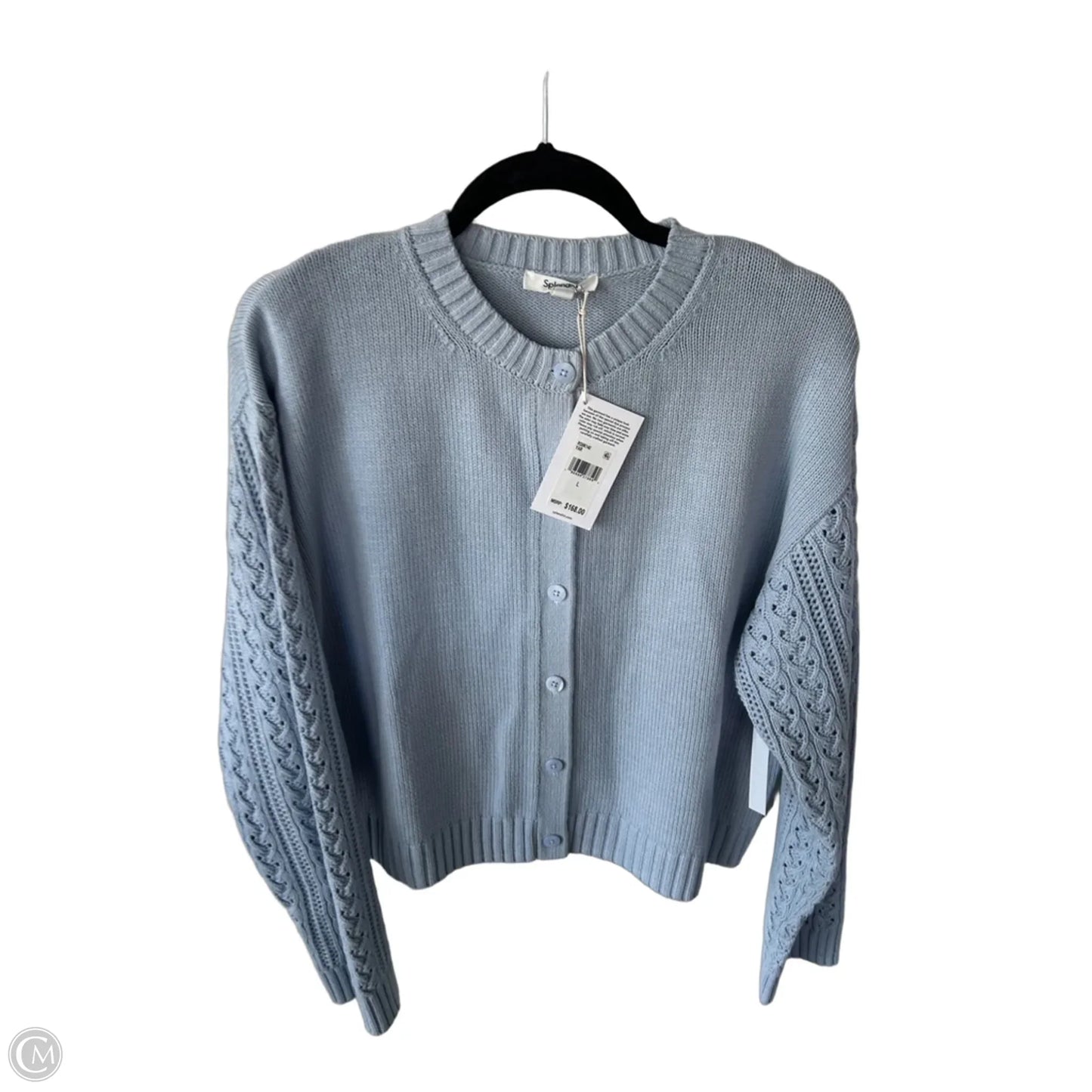 Sweater Cardigan By Splendid In Blue, Size: L