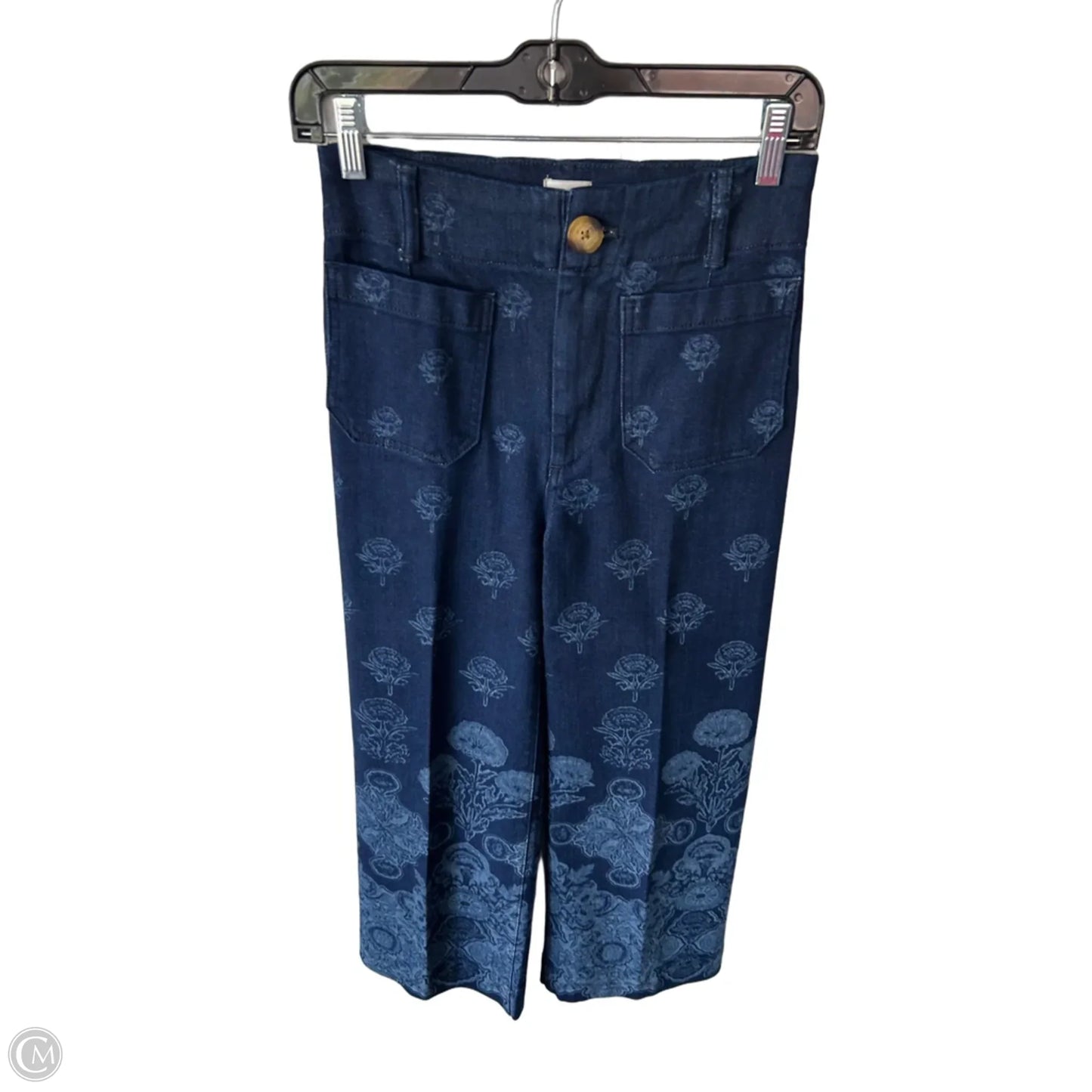 Jeans Wide Leg By Maeve In Blue Denim, Size: 0