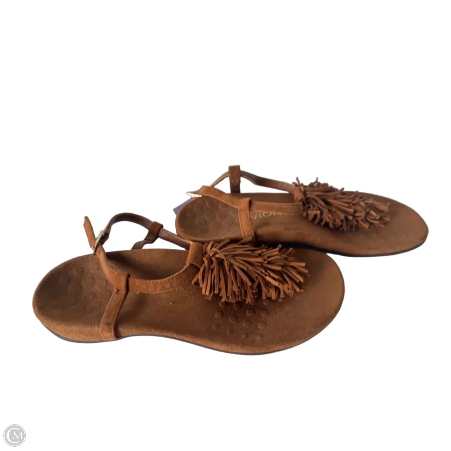 Sandals Flats By Vionic In Brown, Size: 7