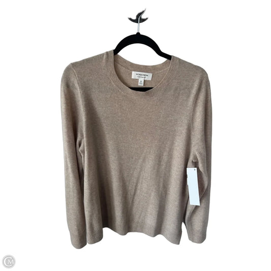 Sweater Cashmere By Nordstrom In Tan, Size: Xl