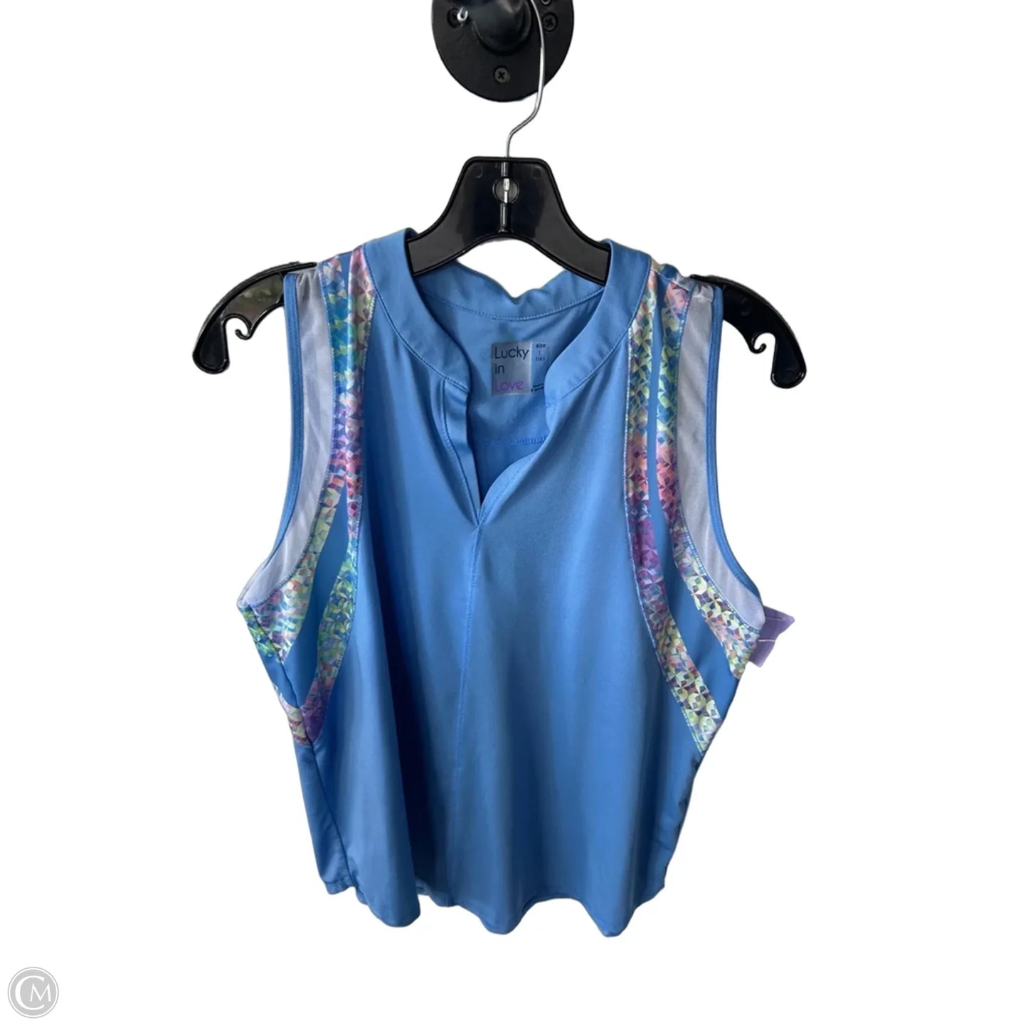 Athletic Tank Top By Lucky In Love In Blue, Size: L