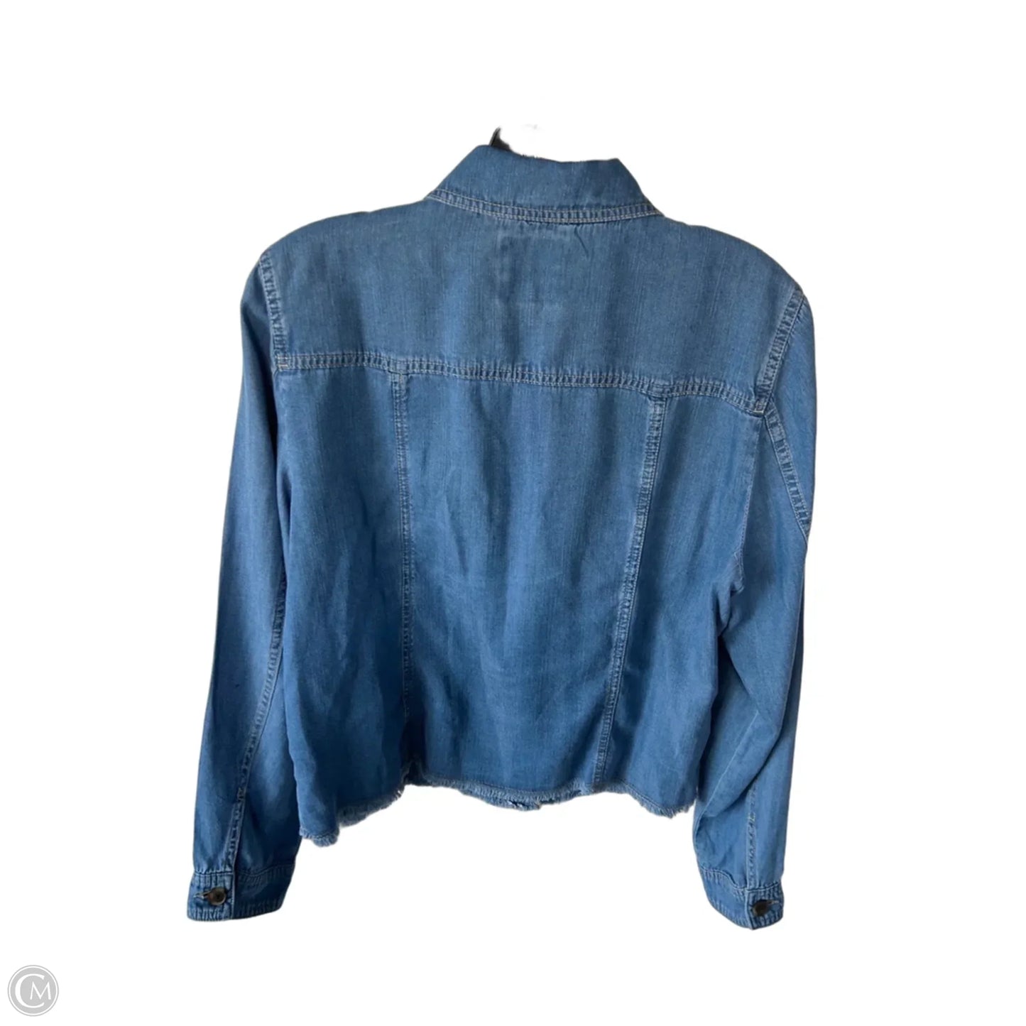 Top Long Sleeve By Tommy Bahama In Blue Denim, Size: M