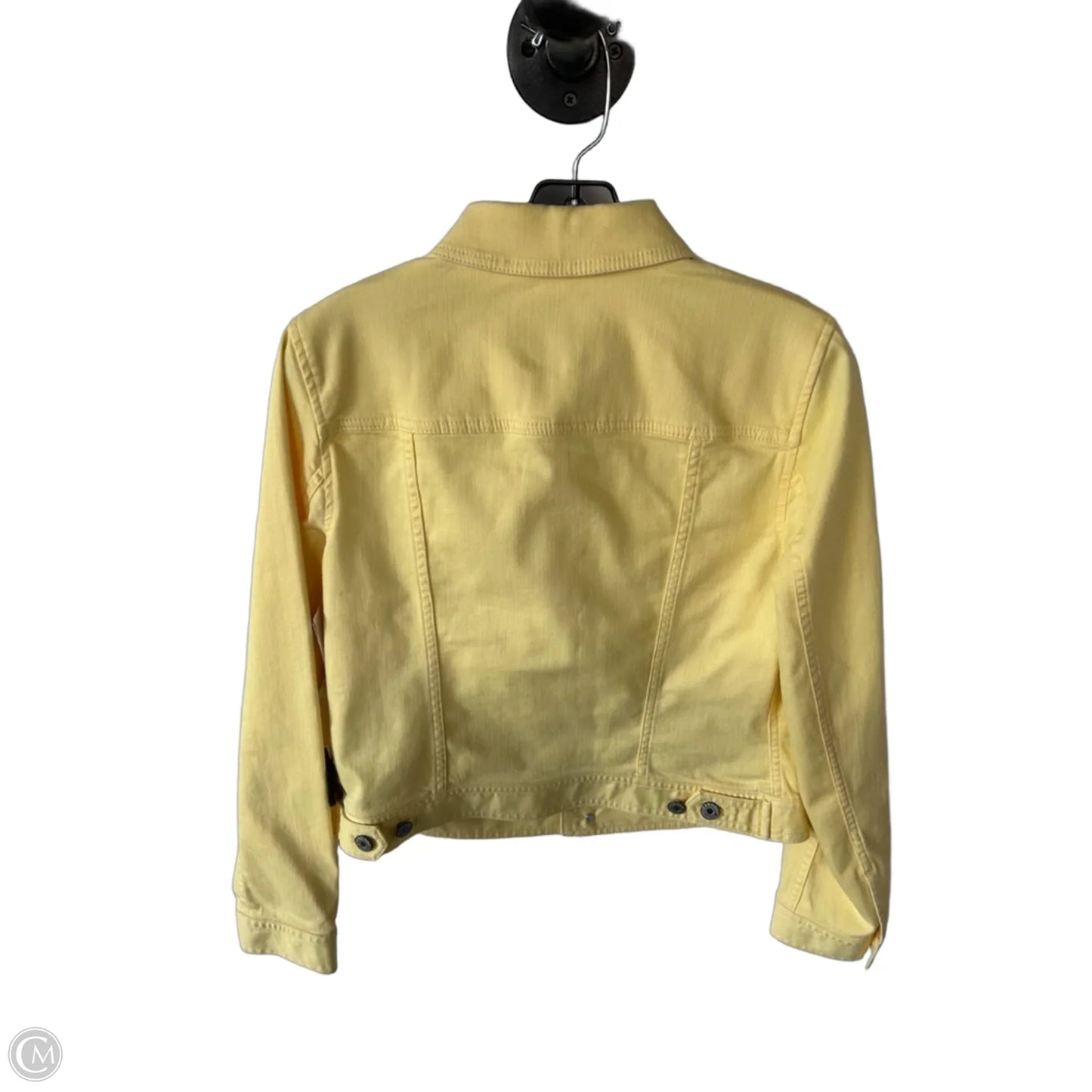 Jacket Denim By Talbots In Yellow Denim, Size: S