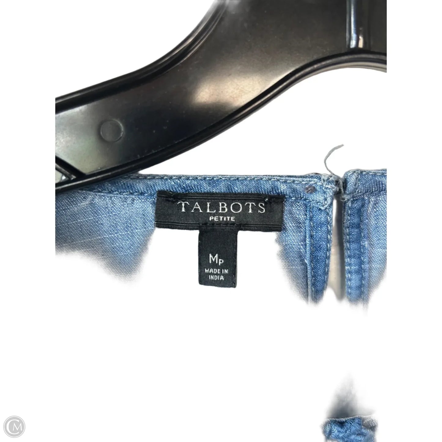 Top Long Sleeve By Talbots In Blue, Size: Mp