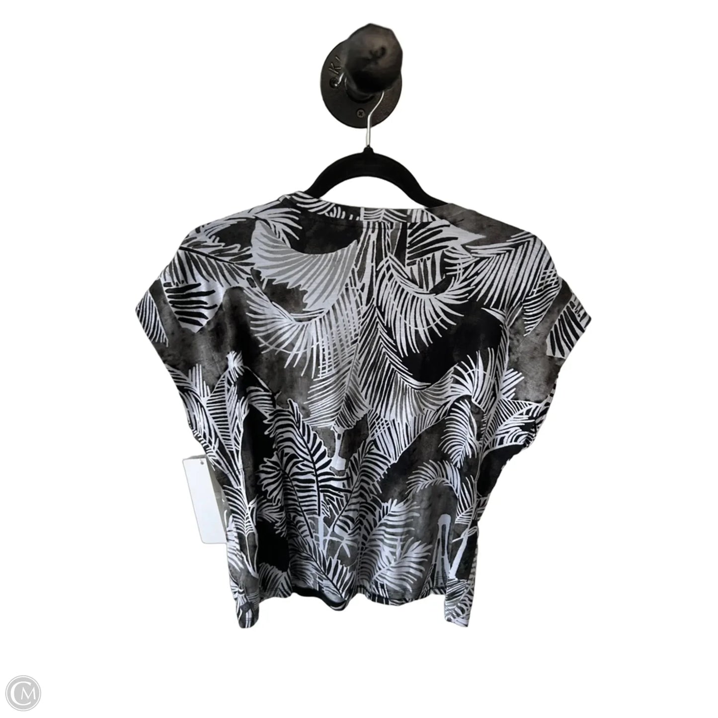 Top Sleeveless By Talbots In Black & White, Size: Mp