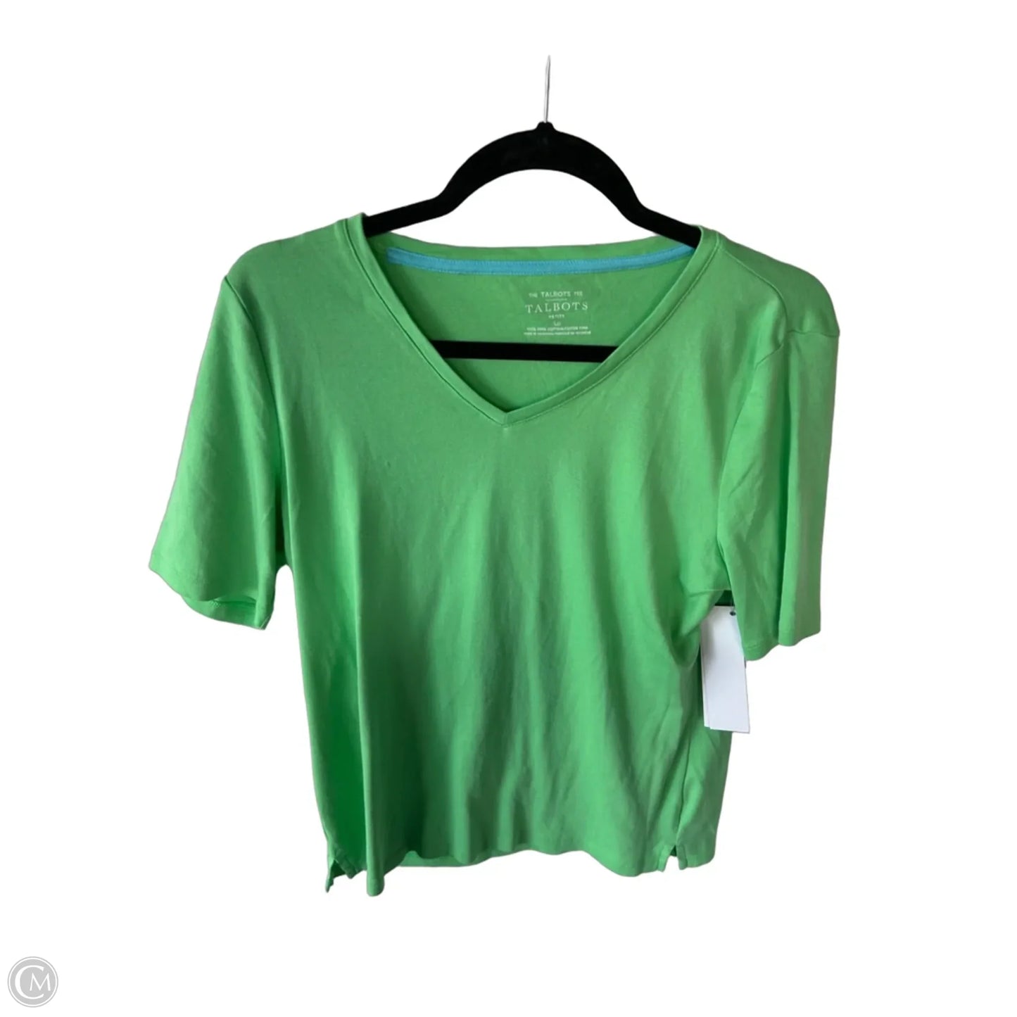 Top Short Sleeve Basic By Talbots In Green, Size: Lp