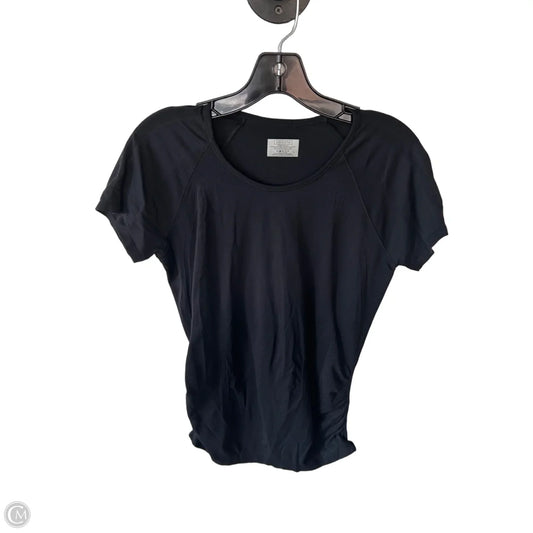Athletic Top Short Sleeve By Athleta In Black, Size: L