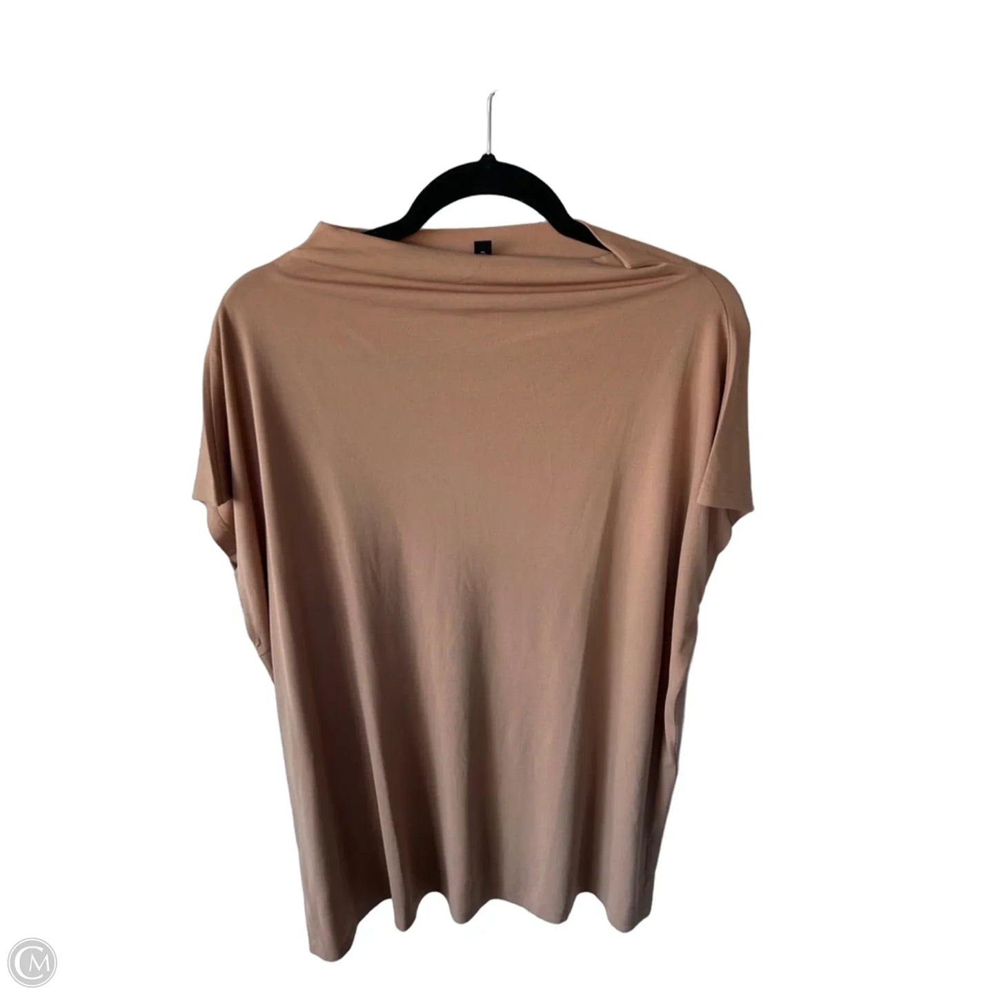 Top Short Sleeve By Eileen Fisher In Tan, Size: Mp