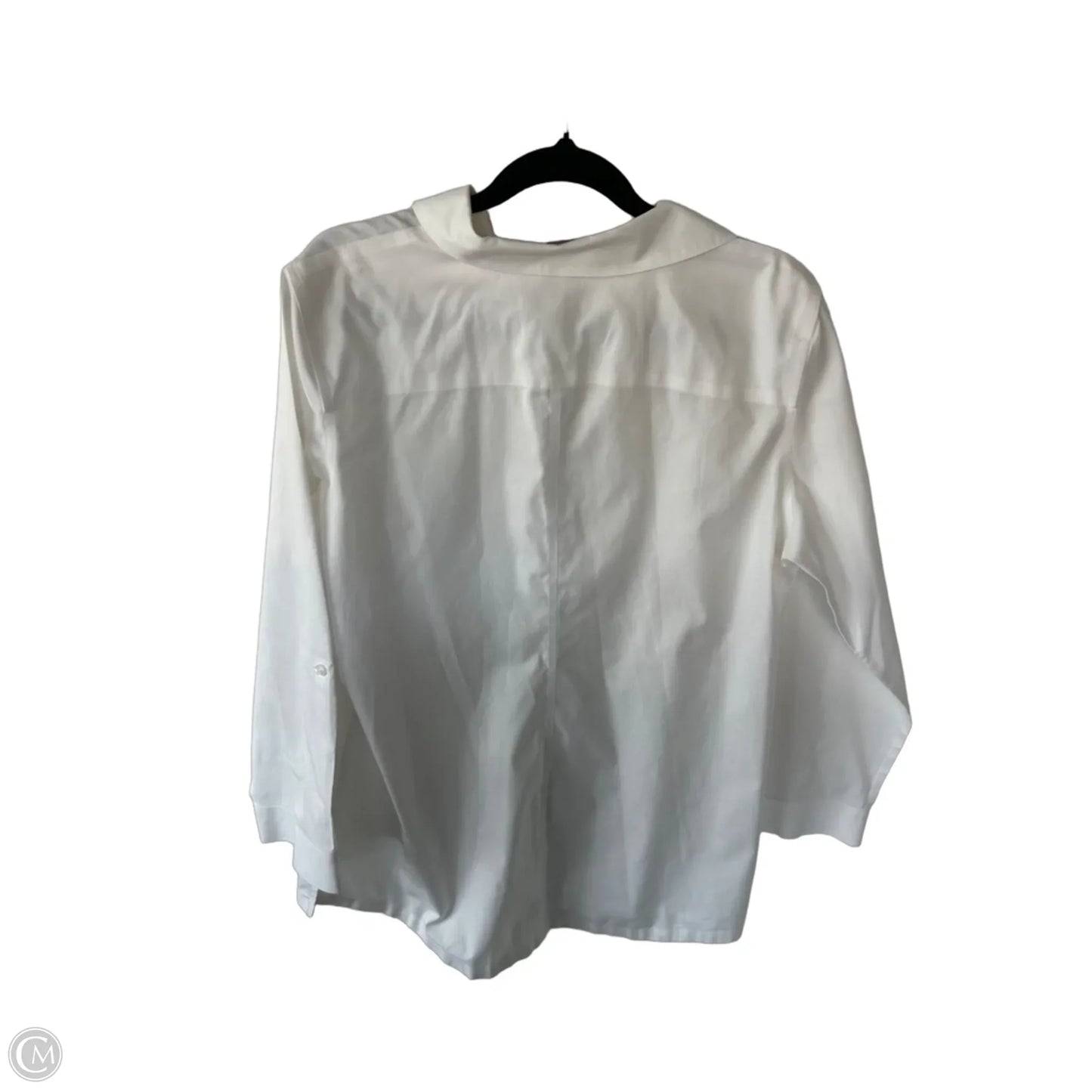 Top Long Sleeve By Chicos In White, Size: M