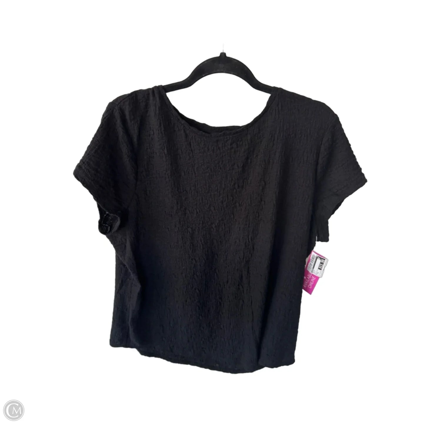 Top Short Sleeve By Chicos In Black, Size: Xl