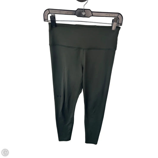 Athletic Leggings By Under Armour In Green, Size: 4