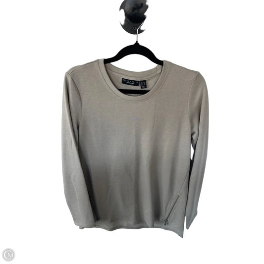 Top Long Sleeve By Susan Graver In Tan, Size: Xxs