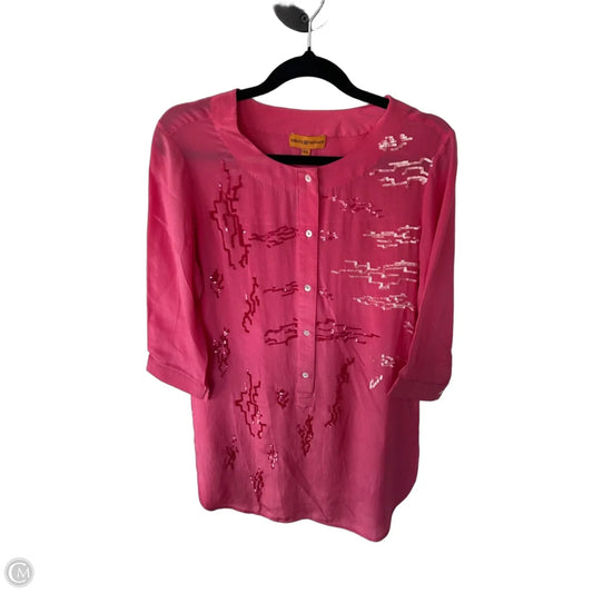Tunic 3/4 Sleeve By Cmc In Pink, Size: Xs
