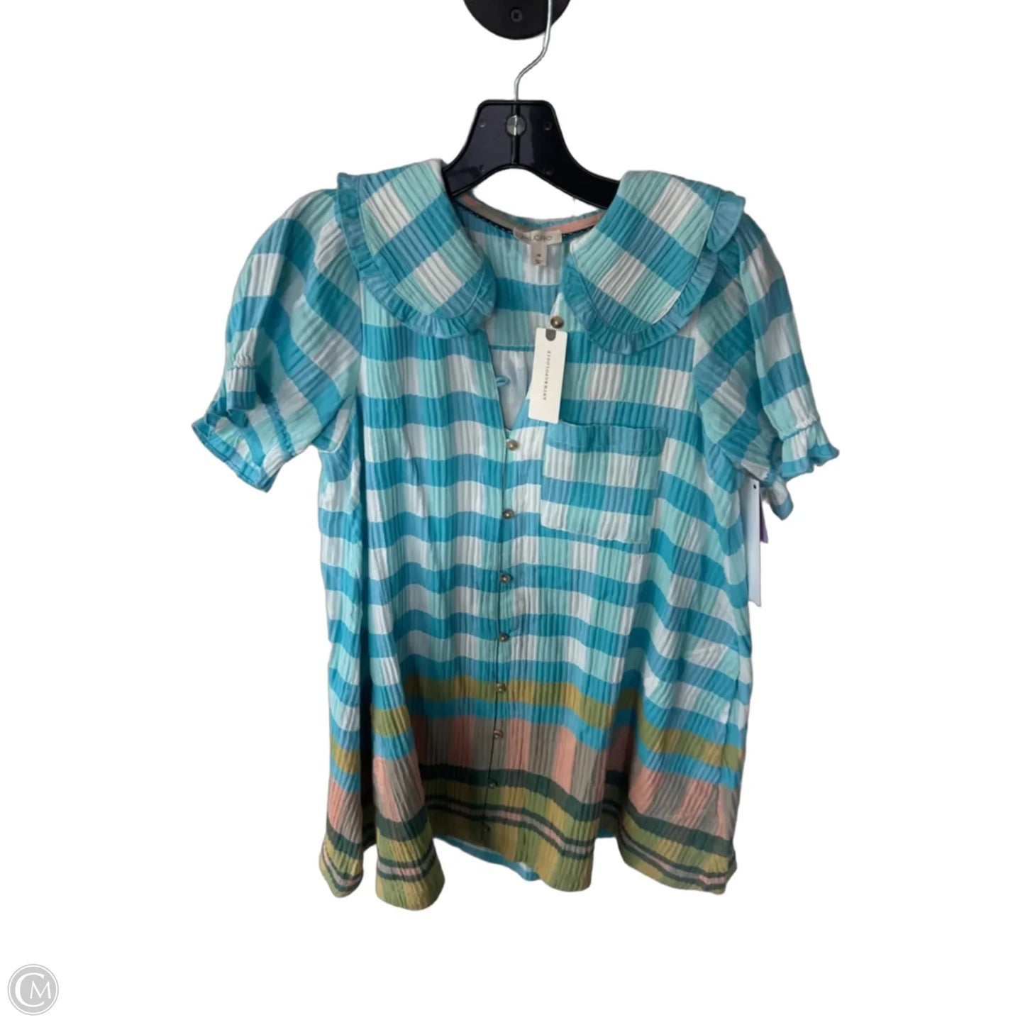 Dress Casual Short By Pilcro In Blue & White, Size: Xs