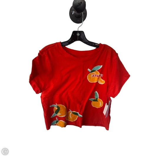 Top Short Sleeve Basic By Maeve In Orange, Size: M