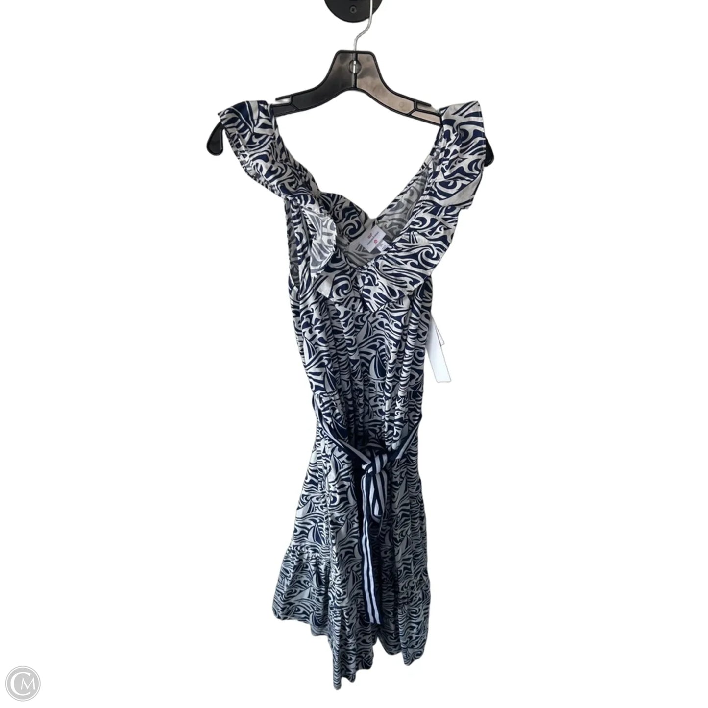 Dress Casual Midi By Vineyard Vines In Blue & White, Size: 2x