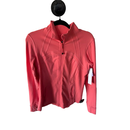 Athletic Jacket By Lululemon In Orange, Size: M