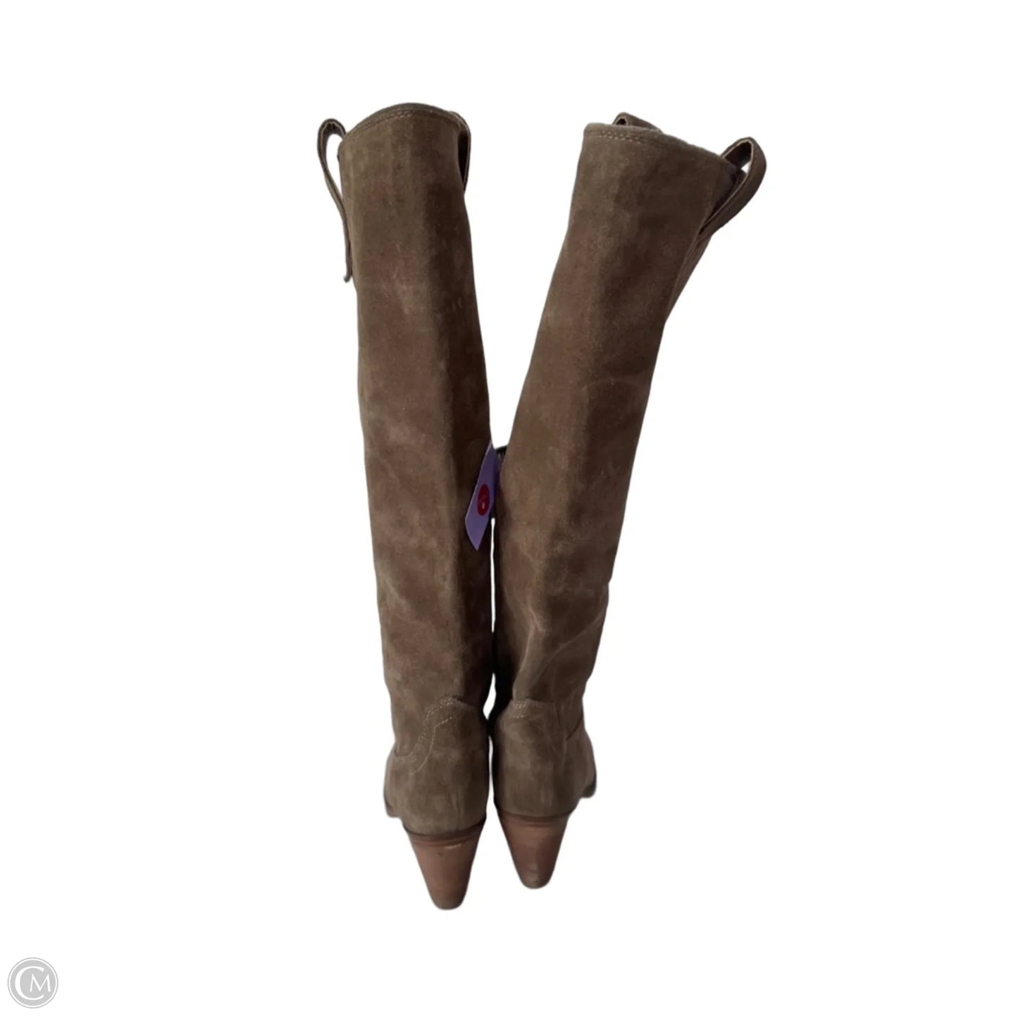 Boots Knee Heels By Blondo In Brown, Size: 7