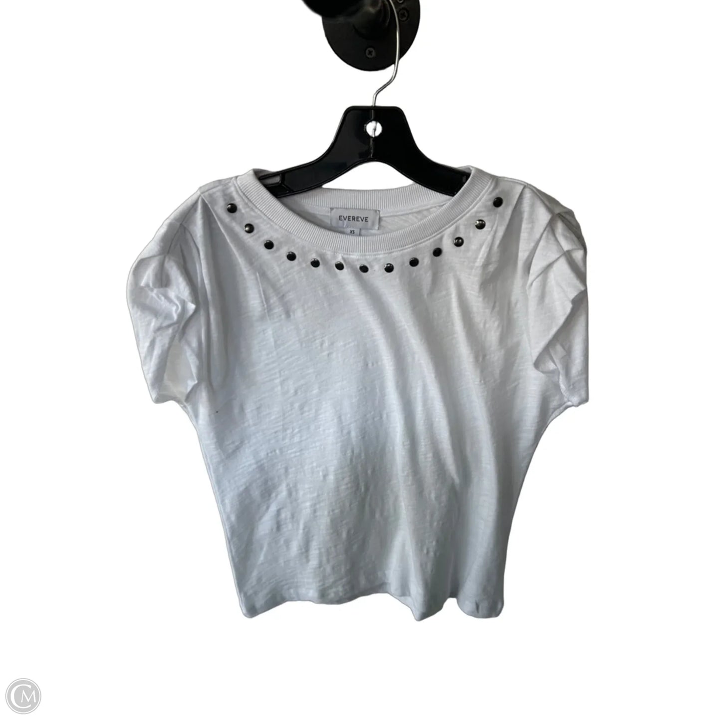 Top Short Sleeve By Evereve In White, Size: Xs