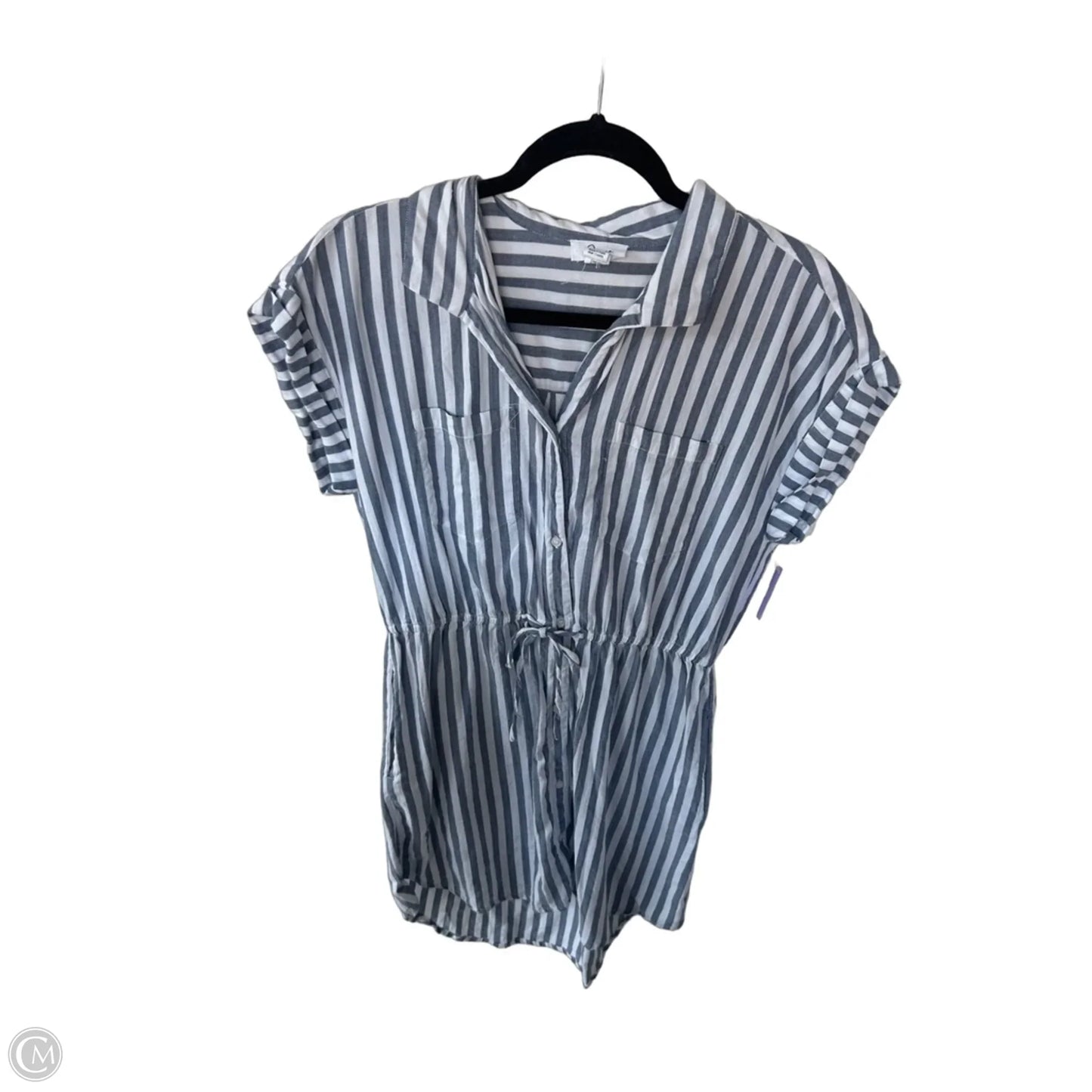 Dress Casual Midi By Japna In Blue & White, Size: L