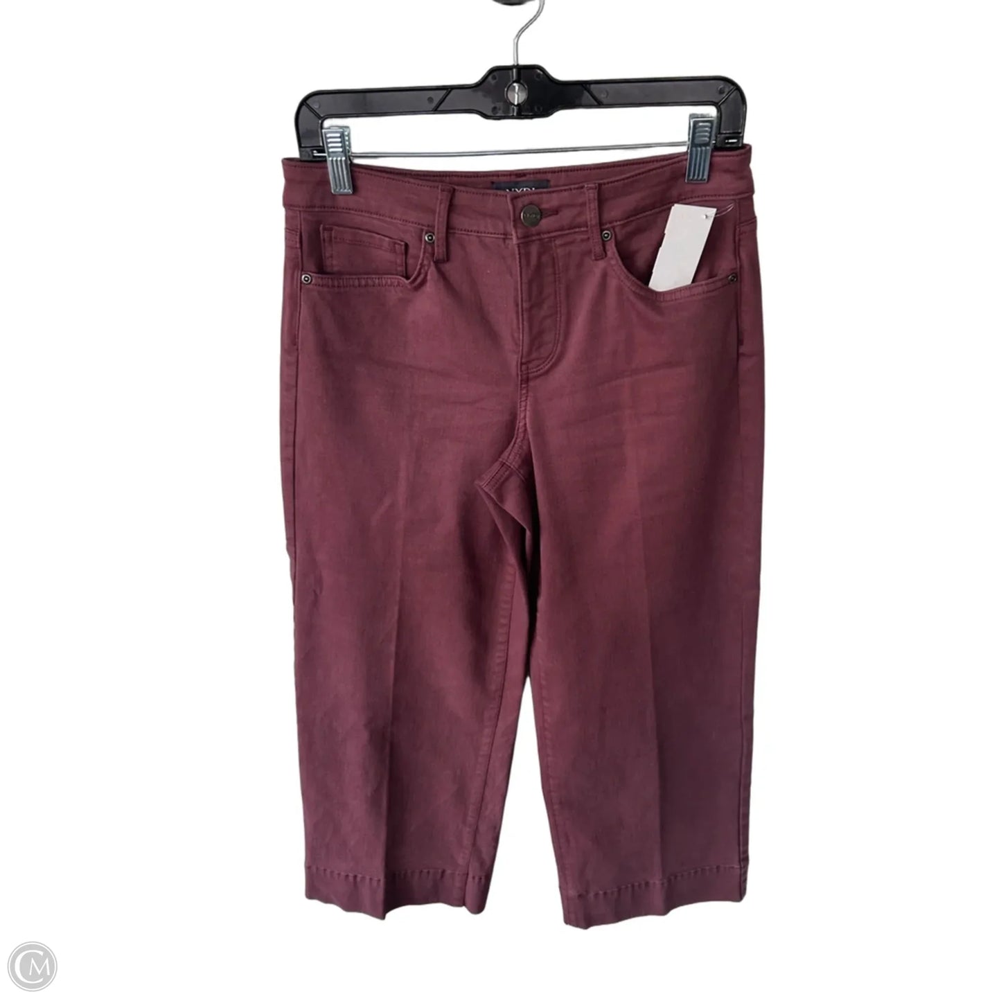Jeans Wide Leg By Not Your Daughters Jeans In Maroon, Size: 4