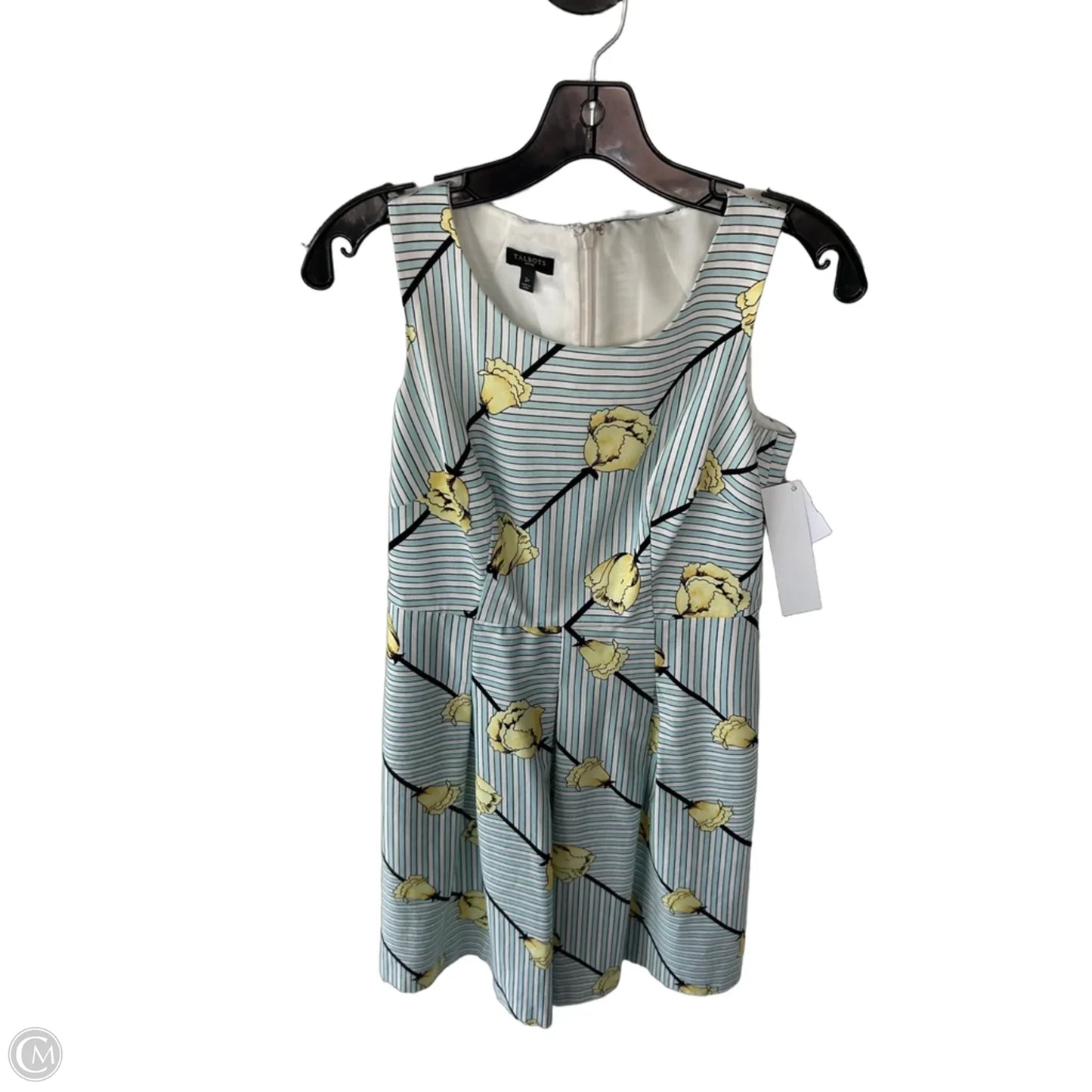 Dress Work By Talbots In Blue & Yellow, Size: Xsp