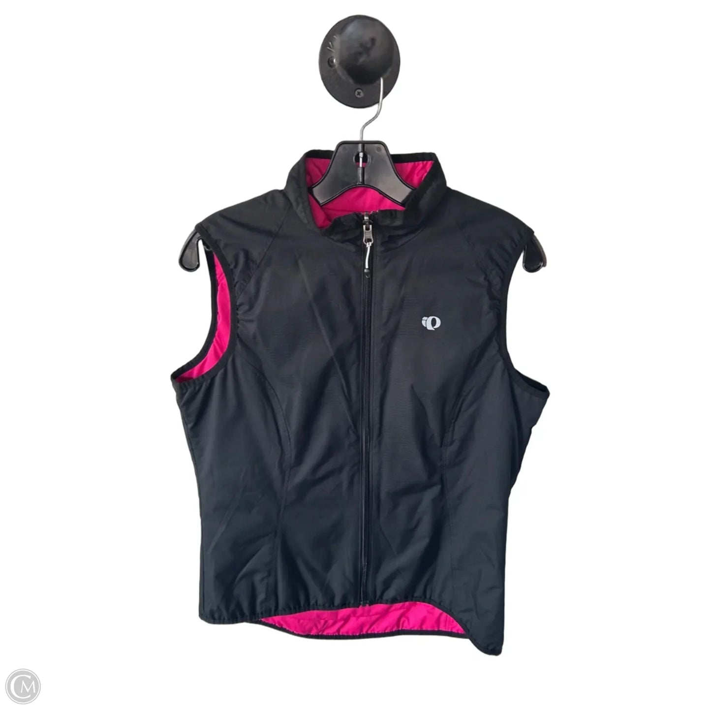 Vest Puffer & Quilted By Pearl Izumi In Black & Pink, Size: L
