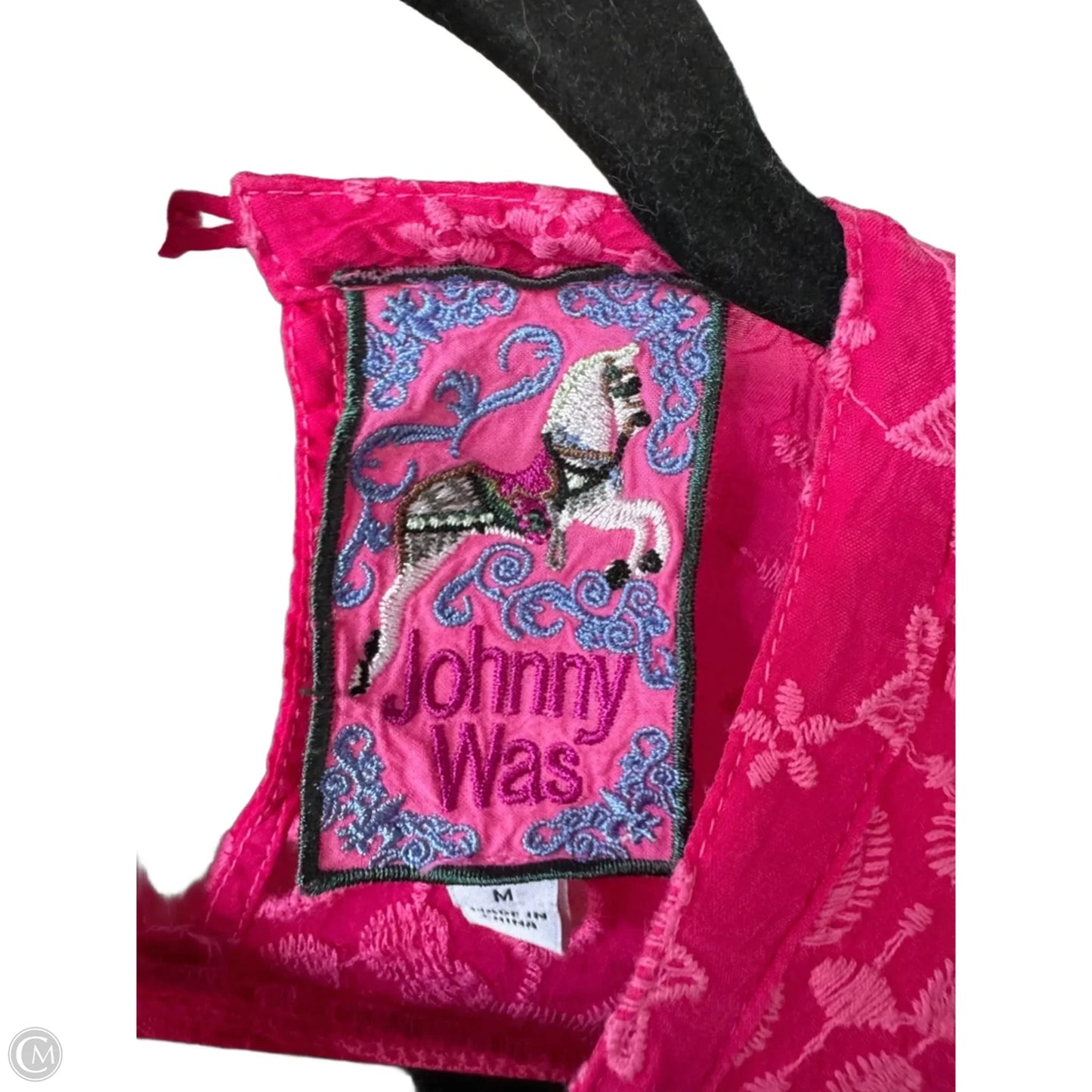 Top Sleeveless Designer By Johnny Was In Pink, Size: M
