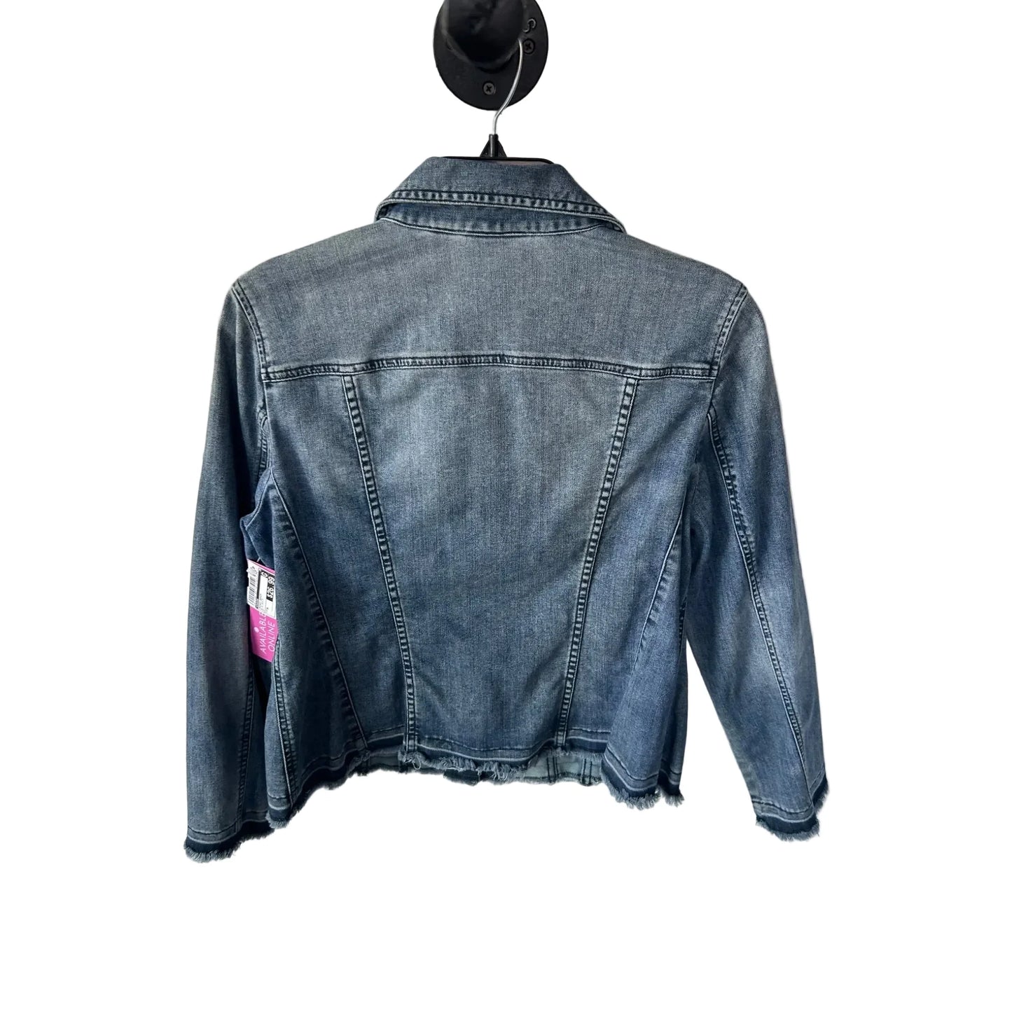 Jacket Denim By Chicos In Blue Denim, Size: M